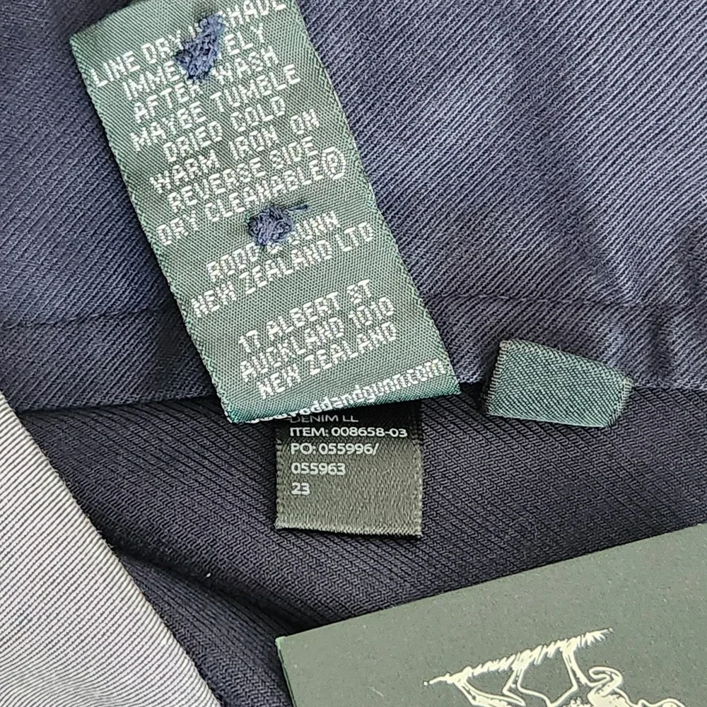 New $148 Rodd & Gunn Men's Regular Fit West Cape Pants 44x34 44 34 Navy Denim